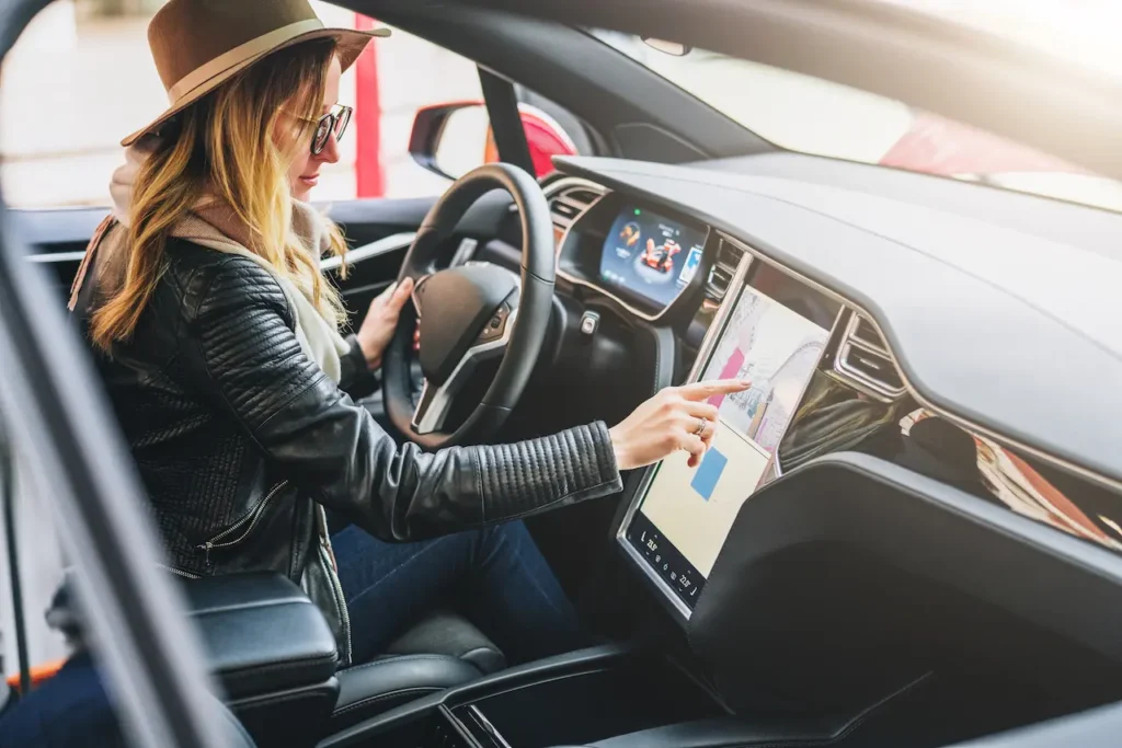 Woman Driving a Car 